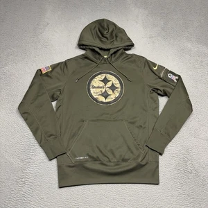 Nike Pittsburgh Steelers Sudadera con Capucha Hombres Mediana Camuflada Sudadera Saludo al Servicio NFL - Imagen 1 de 9