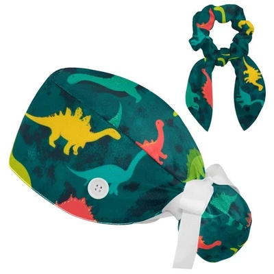 Gorra Exfoliante de Dinosaurio, Gorra Exfoliante de Navidad, Gorras Exfoliantes de Vacaciones, Soporte para Cola de Caballo... Foto 1 de 4