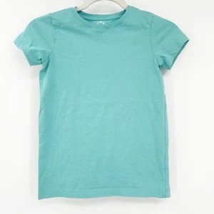 Primary Kids 100% Cotton The Slim Crewneck Short Sleeve T-Shirt Size 10 Teal - Picture 1 of 3