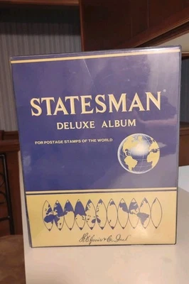 Enorme colección de estampillas de colección álbum de lujo Harris Statesman ~ lote de estampillas de 1600 excelente estado Foto 1 de 4