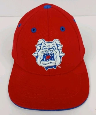 Fresno State Bulldogs 婴儿帽红色蓝色体育馆弹性带刺绣 — 第 1/4 张图片