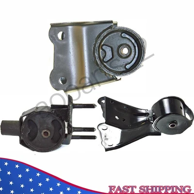 前后发动机电机安装套件 3 件套。 1999 - 2002年适用于日产Quest 3.3L — 第 1/4 张图片