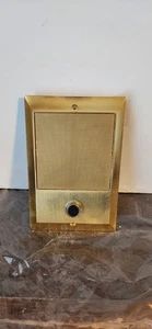 M&S SYSTEMS BD3B Bright Brass Wall Type Door Speaker W/black Bell Button - Picture 1 of 4
