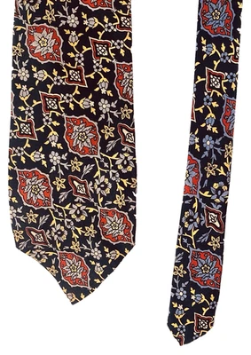 Corbata Pierre Cardin ancha vintage 100 % seda 4,25 W x 57" L Foto 1 de 4