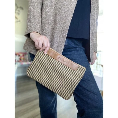 GHURKA Iconic American Designs Luxury Canvas Cosmetic Bag with zip closure - Image 1 of 4