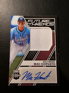 2023 Panini Elite Extra Edition Future Threads Signatures Mac Horvath 04/99 - Picture 1 of 2
