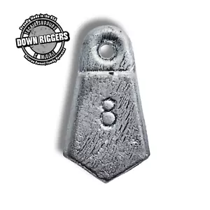 8oz Flat Bank Sinkers | Select up to 15pcs/7.5lbs , Handcrafted by Down Riggers - Picture 1 of 9