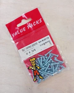 Pack of 50 Self Tapping Screws Cross Recess Pan Head 6 x 3/4 - Picture 1 of 2