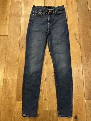 7 for all mankind jeans - 28 waist - 30 length - skinny - slim - cotton viscose  - Image 1 of 4