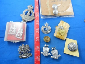 Vintage England United Kingdom Great Britain Police Badge Pin Button Lot of 12 - Picture 1 of 8