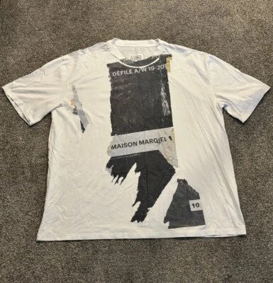 Camiseta Maison Margiela/DEFILE Logo Blanca Talla 52 Foto 1 de 4