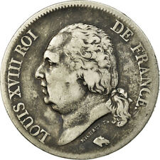 [#484348] Monnaie, France, Louis XVIII, 5 Francs, 1824, Paris, TB+, Argent