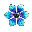 Hand Painted Metal Flower Wall Ornament for Home For Garden Decoration