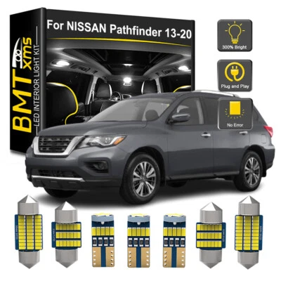 12x Interior LED Light Bulbs License Plate White For Nissan Pathfinder 2013-2020 Foto 1 de 4