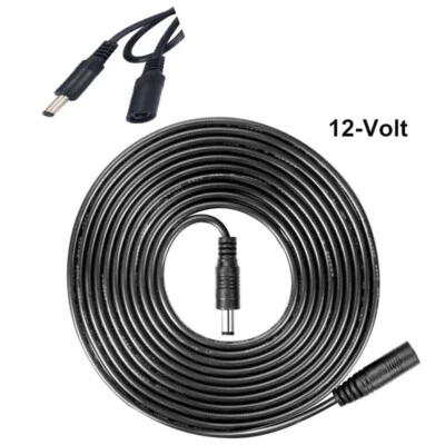 12V DC Extension Cable 5.5mm*2.1mm Male Female Power Cord 1m-10m Extend Wire BL - Image 1 of 4