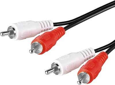 Audio Cinch Kabel 1,5m 150cm 2x Stereo Stecker AUX RCA Chinch Verbindungskabel