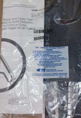 CONECTOR EMPALME LENGÜETA CABLE TERMORRETRÁCTIL 6" RAYCHEM CRSM-CT-84-20-250 Foto 1 de 2