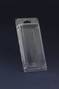 500 PEZZI BLISTER PIEGHEVOLE SCATOLA PLASTICA CONFEZIONE VENDITA 70x160x45mm - Foto 1 di 2