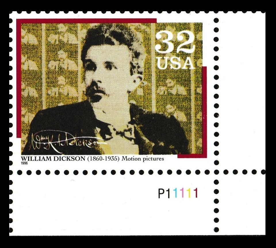 US 3064 Pioneers of Communication Dickson 32c plate single LR P11111 MNH 1996 - Image 1 of 1