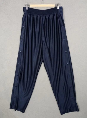 Pantalones de pista de baloncesto Eastbay Break Away para hombre talla L azul broches laterales Foto 1 de 4