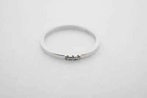 14k White Gold Diamond Estate Sale Ring Vintage Style Size 6.75 - Picture 1 of 6