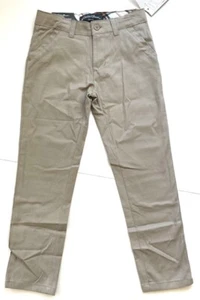 NWT Eddie Bauer Boys SCHOOL PANTS ADJUSTABLE ELASTIC WAIST (X) - Picture 1 of 2