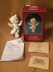 Precious Moments Ornament 1990  "Glide Through The Holidays" #521566  - Picture 1 of 8