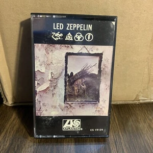 Led Zeppelin IV ruins 4 Cassette Tape Atlantic Records with Black Dog CS 19129 - Picture 1 of 3