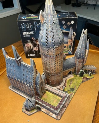 Rompecabezas 3d CompletWrebbit 3d Hogwarts Great Hall 850 piezas muy divertido de montar Foto 1 de 4