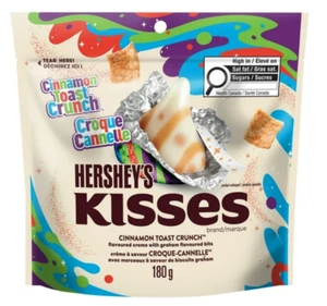 Hershey's Kisses Cinnamon Toast Crunch 180g, 21pc Limited Ed. Candy Chocolate - Picture 1 of 4