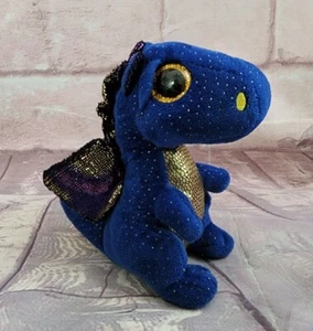 "Ty Beanie Boos 6"" Peluche SAFFIRE Dragón Azul Juguete de Peluche" - Imagen 1 de 7