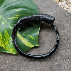 Brazalete Exótico Indonesio Negro Akar Bahar Genuino Coral #260 - Imagen 1 de 6