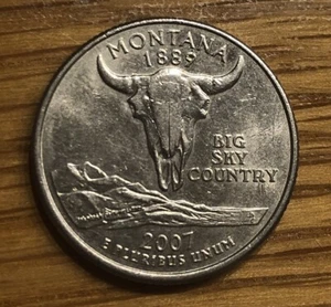 USA 🇺🇸 Quarter Dollar 💲 Montana 2007 - Bild 1 von 2