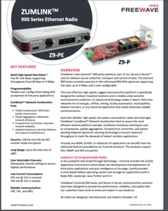 FREEWAVE ZumLink Z9-P 900MHz, Board Level Product, SMA connector - Picture 1 of 9