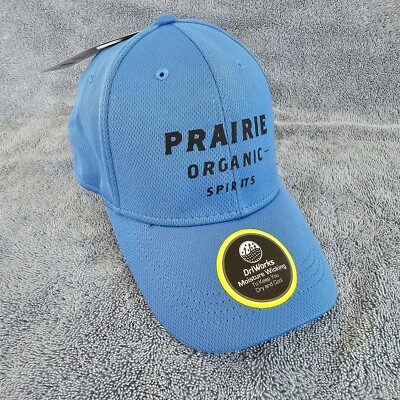 Prarie Organic Spirits Hat New! l/XL Flex Fit Baseball Cap NWT Blue - Image 1 of 4