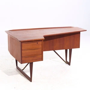 Peter Lovig Mid Century Danish Teak Boomerang Desk - Picture 1 of 9