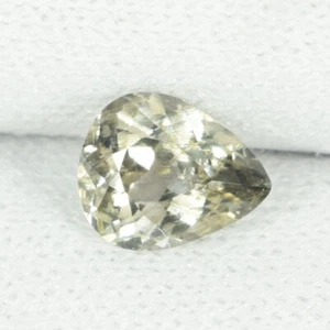 0.73 ct Certified" SHIMMERING UNHEATED BROWN NATURAL ZOISITE  Pear See Vdo PK - Picture 1 of 5