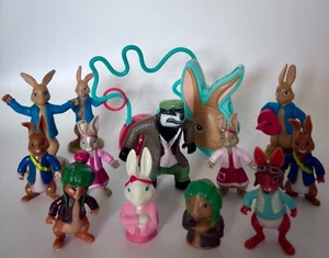 CBeebies Peter Rabbit Mixed Figures Bundle Inc Hollow Magazine & McDonalds Toys - Picture 1 of 14