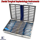 Dental Implant Instruments Periosteal Elevator Set Of 10 With Cassette 