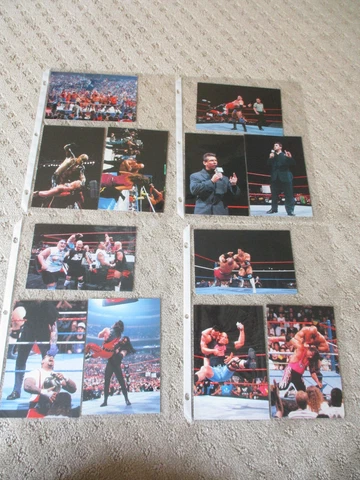 1999 Titan Wrestle Mania Live Postcard Lot of 12 Stone Cold Macho Man Undertaker Cover