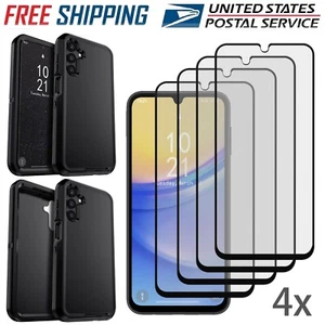 Custodia telefono antiurto per Samsung Galaxy A15 5G vetro protezione schermo - Foto 1 di 14