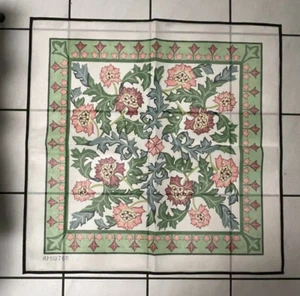 Barbara Eyre/S Roberts Square Poppy Floral Rug Handpainted Needlepoint Canvas - Picture 1 of 5
