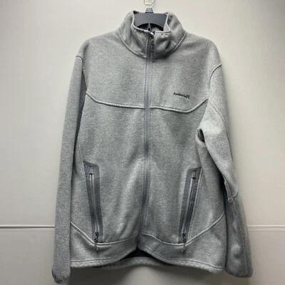 Chaqueta de forro polar Avalanche para hombre en gris Chaqueta de manga larga para exteriores con cremallera completa Talla grande Foto 1 de 4