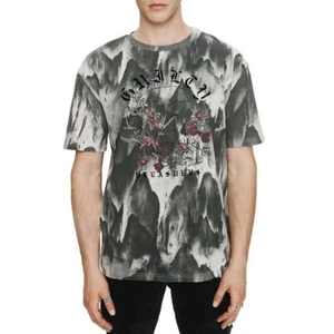 NEW Elevenparis Skull & Roses Graphic Tie-Dye T-Shirt Size M - Picture 1 of 6