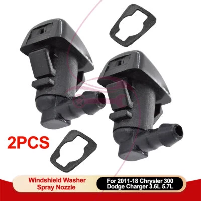 For Chrysler 300 Dodge Charger 3.6L 5.7L 2011-18 Windshield Washer Spray Nozzle Foto 1 de 4