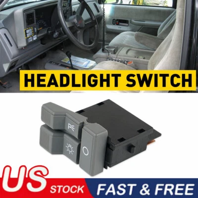 Выключатель стояночного фонаря серый для пикапа Chevy GMC 1990-1994 - Изображение 1 из 4