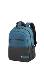 American Tourister City Drift Mochila Portaordenador (44 cm|Negro/Azul)