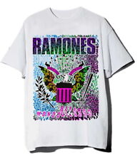 Ramones 'Animal Skin' (Blanco) Camiseta - ¡NUEVO Y OFICIAL!