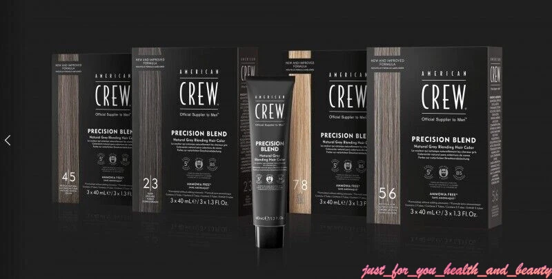 American Crew Precision Blend Hair Colour Set 2/3 4/5 5/6 7/8 3 x 40ml