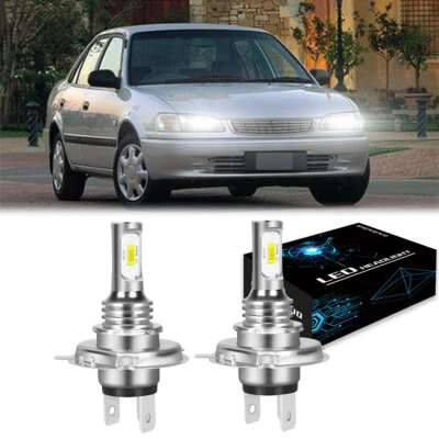 Para Toyota Corolla 1998-2000 2X 9003 Faros LED Delanteros Luz Alta Baja EE. UU. Foto 1 de 4